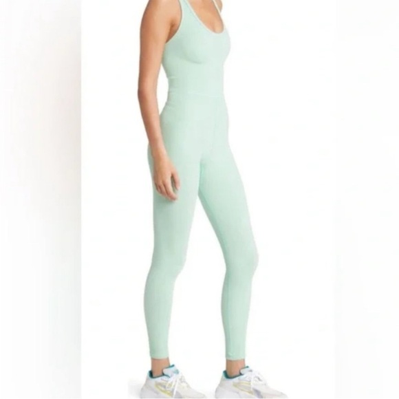 Free People FP Movement Free Throw Jumpsuit Onesie Sage Brush Green Size Medium - Picture 11 of 16